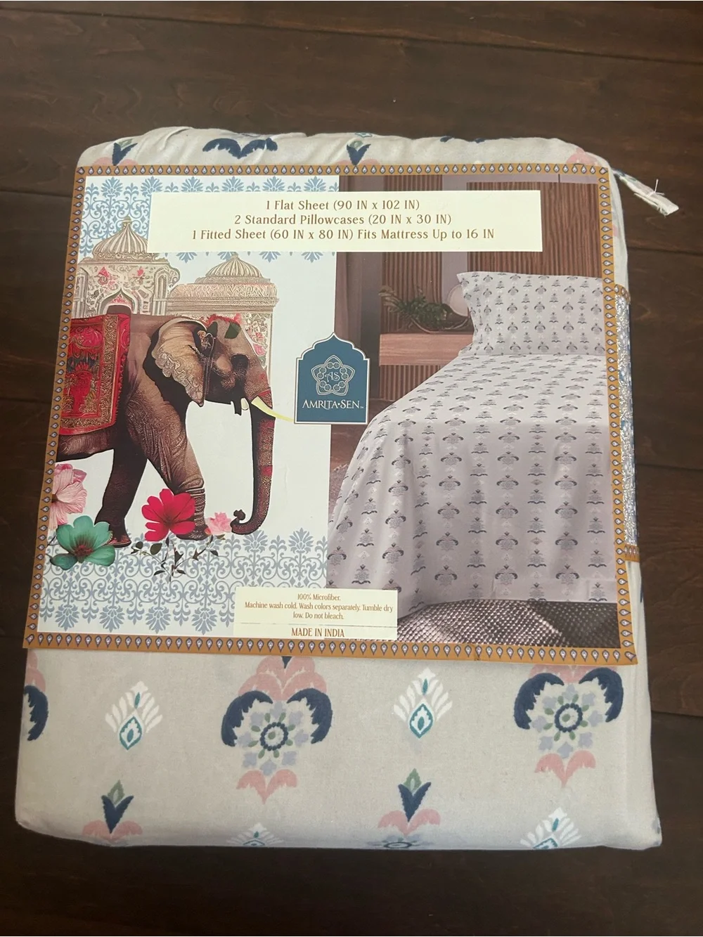 Amrita Sen Queen Sheet Set New Microfiber